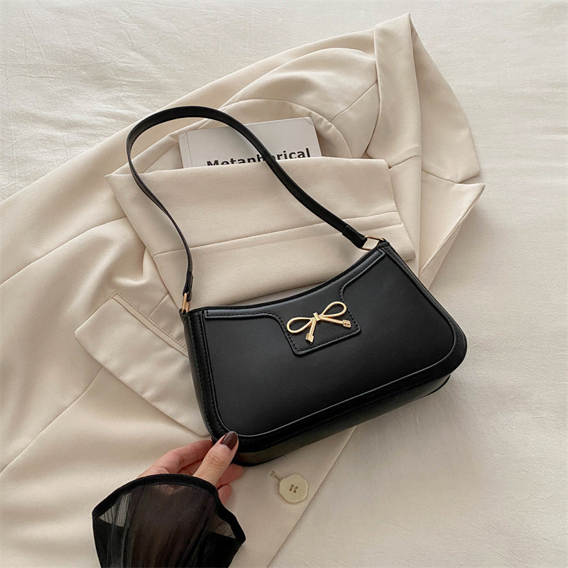 Portable Shoulder Western Style Baguette Bag