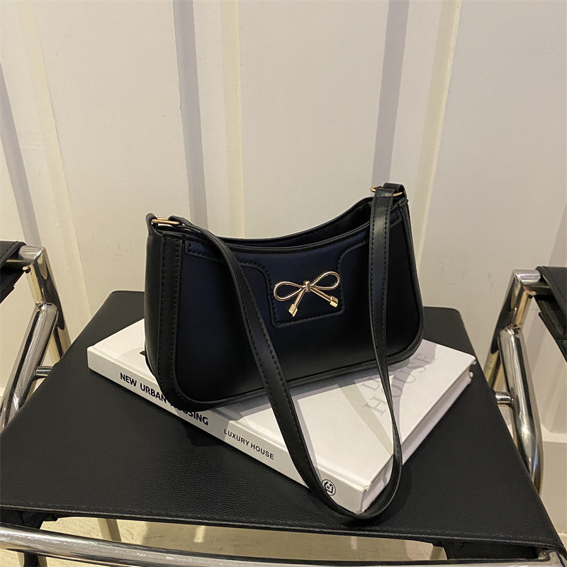 Portable Shoulder Western Style Baguette Bag