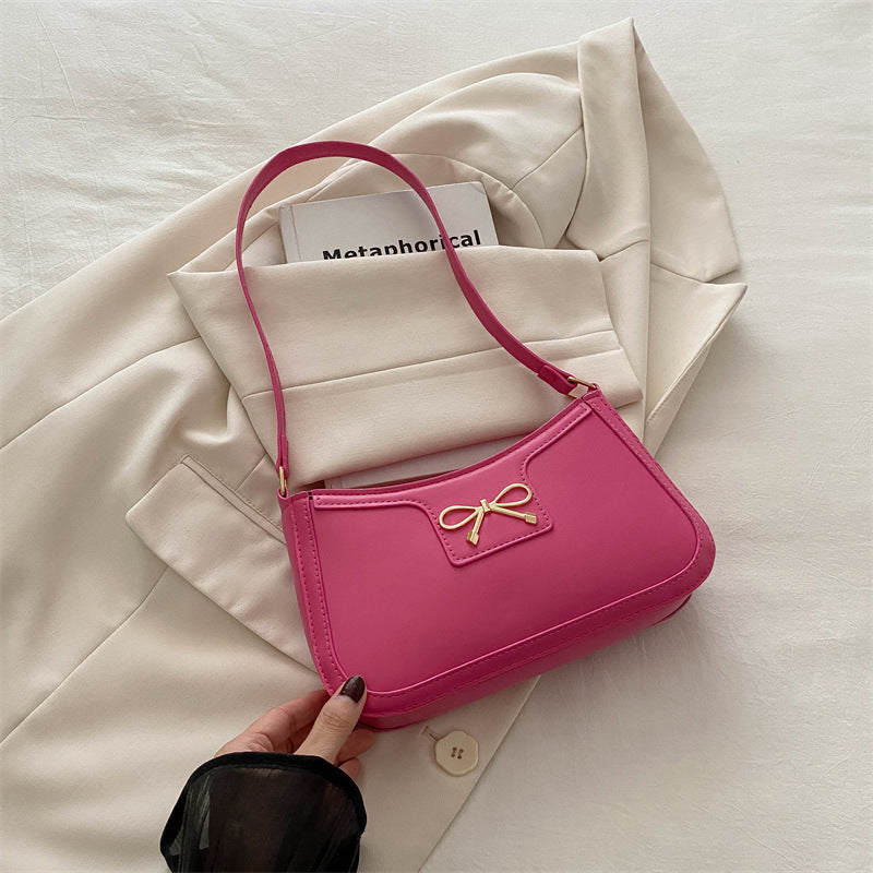 Portable Shoulder Western Style Baguette Bag